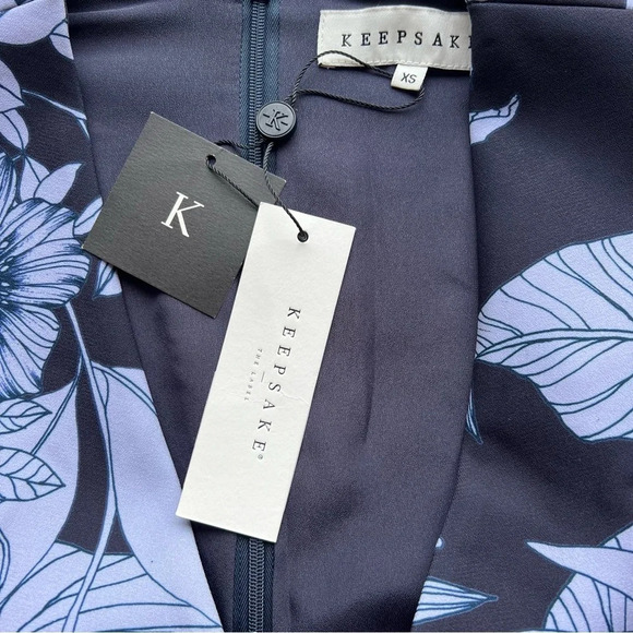 New! Keepsake steal light dress navy pastel bloom nwt 22085 - Picture 7 of 9